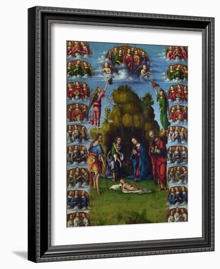 L'adoration Des Mages  Peinture De Lorenzo Costa (1460-1535) 1499 Dim 52X37 Cm National Gallery, L-Lorenzo Costa-Framed Giclee Print