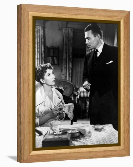 L'Affaire Ciceron 5 FINGERS, (aka FIVE FINGERS) by Joseph L. Mankiewicz with Danielle Darrieux and -null-Framed Stretched Canvas