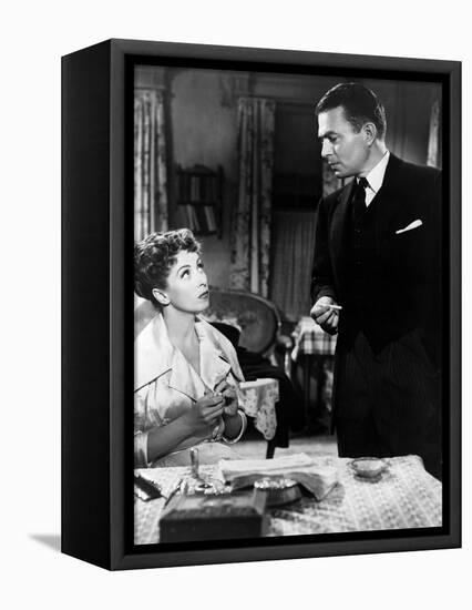 L'Affaire Ciceron 5 FINGERS, (aka FIVE FINGERS) by Joseph L. Mankiewicz with Danielle Darrieux and -null-Framed Stretched Canvas