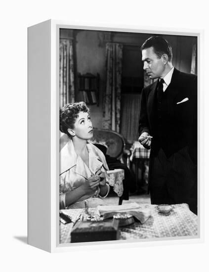 L'Affaire Ciceron 5 FINGERS, (aka FIVE FINGERS) by Joseph L. Mankiewicz with Danielle Darrieux and -null-Framed Stretched Canvas