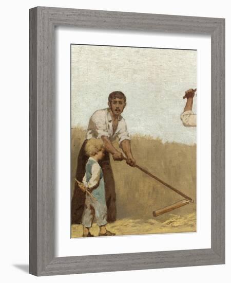 L'Agriculture: la moisson, Esquisse pour l'école de la rue Château-Landon-Jules Didier-Framed Giclee Print