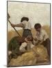 L'Agriculture: la moisson, Esquisse pour l'école de la rue Château-Landon-Jules Didier-Mounted Giclee Print