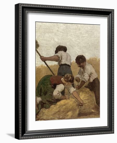 L'Agriculture: la moisson, Esquisse pour l'école de la rue Château-Landon-Jules Didier-Framed Giclee Print