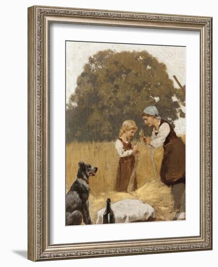 L'Agriculture: la moisson, Esquisse pour l'école de la rue Château-Landon-Jules Didier-Framed Giclee Print