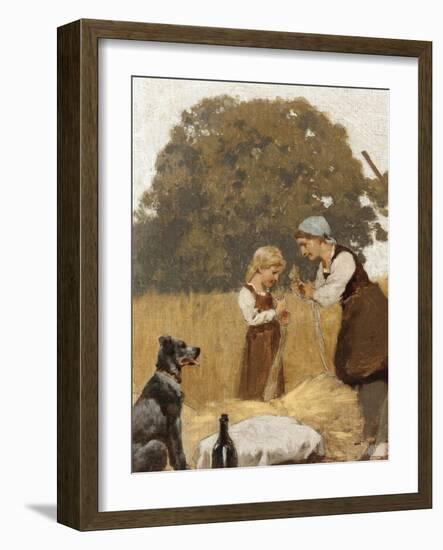 L'Agriculture: la moisson, Esquisse pour l'école de la rue Château-Landon-Jules Didier-Framed Giclee Print