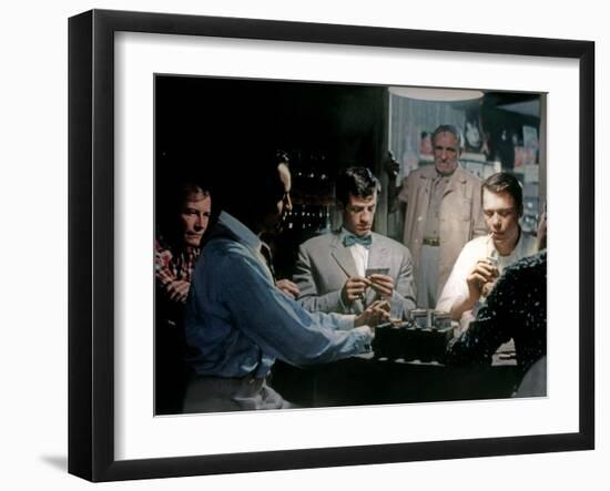 L'aine des Ferchaux by JeanPierreMelville with Jean Paul Belmondo and Charles Vanel, 1963 (d'apres -null-Framed Photo