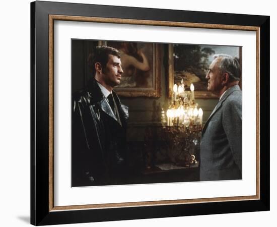 L'aine des Ferchaux by JeanPierreMelville with Jean Paul Belmondo and Charles Vanel, 1963 (d'apres -null-Framed Photo