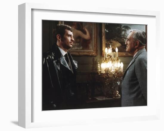 L'aine des Ferchaux by JeanPierreMelville with Jean Paul Belmondo and Charles Vanel, 1963 (d'apres -null-Framed Photo