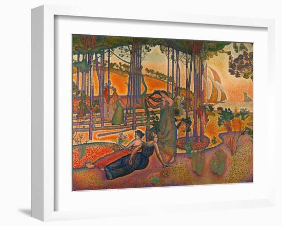 L'Air du Soir. Oil on canvas (1893) RF 1976-81.-Henri Edmond Cross-Framed Giclee Print