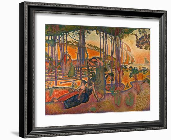 L'Air du Soir. Oil on canvas (1893) RF 1976-81.-Henri Edmond Cross-Framed Giclee Print