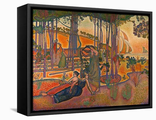 L'Air du Soir. Oil on canvas (1893) RF 1976-81.-Henri Edmond Cross-Framed Premier Image Canvas