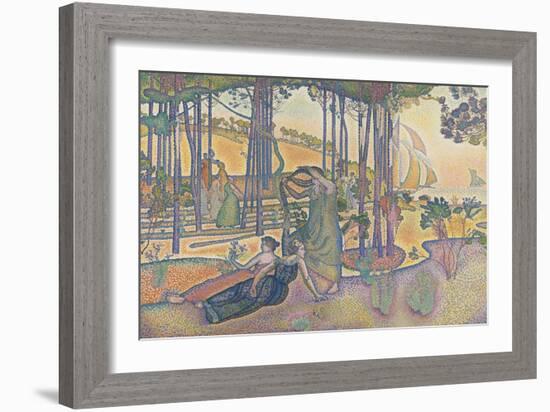 L'air du soir-Henri Edmond Cross-Framed Giclee Print