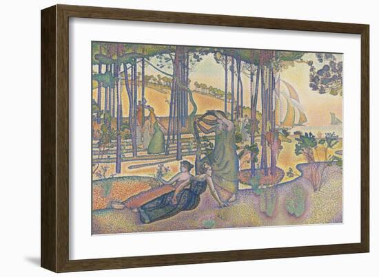 L'air du soir-Henri Edmond Cross-Framed Giclee Print