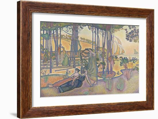 L'air du soir-Henri Edmond Cross-Framed Giclee Print