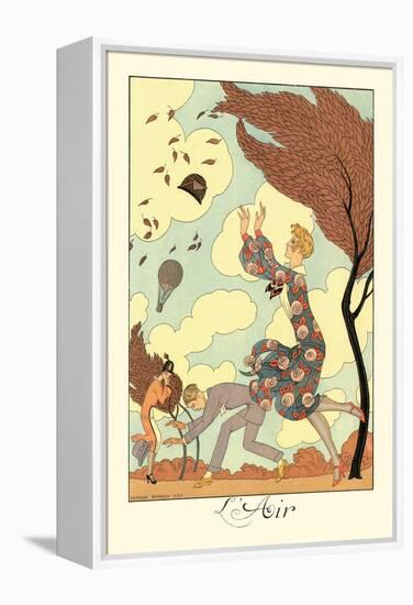 L'Air-Georges Barbier-Framed Stretched Canvas