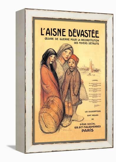 L'Aisne Devastee, c.1918-Théophile Alexandre Steinlen-Framed Stretched Canvas