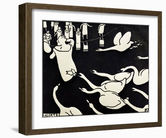 L’alerte-Félix Vallotton-Framed Giclee Print