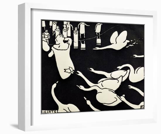 L’alerte-Félix Vallotton-Framed Giclee Print