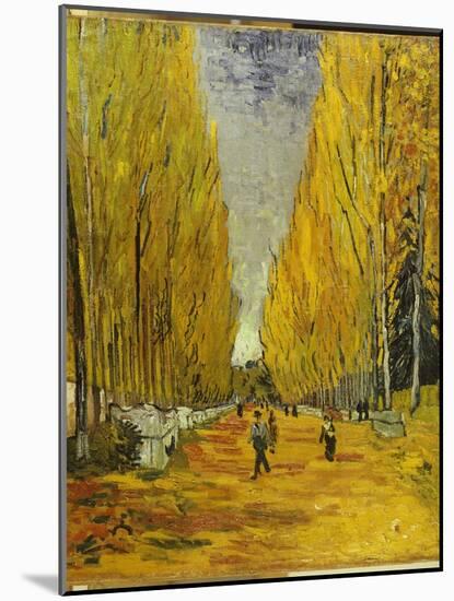 L'Allee Des Alyscamps, Arles, 1888-Vincent van Gogh-Mounted Giclee Print