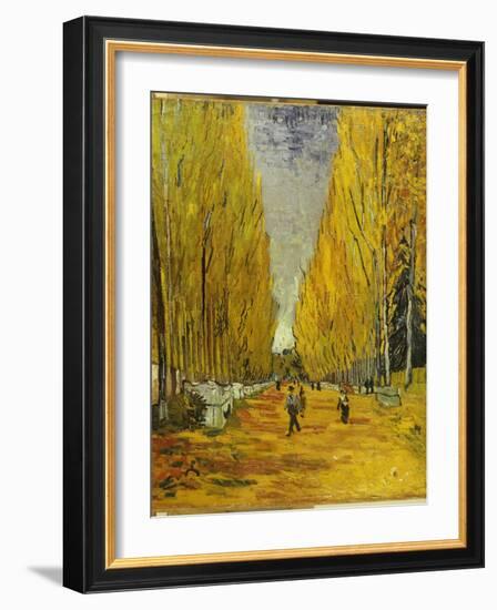 L'Allee Des Alyscamps, Arles, 1888-Vincent van Gogh-Framed Giclee Print