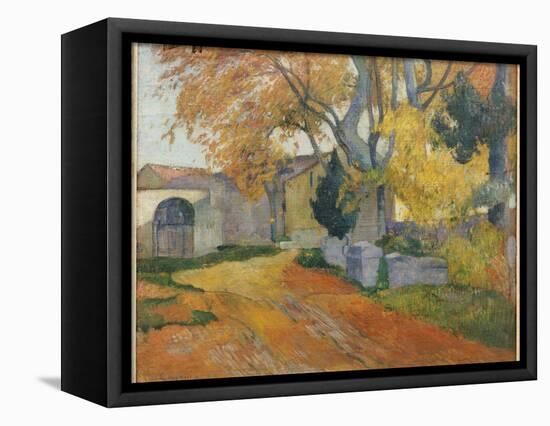 L'Allee Des Alyscamps-Paul Gauguin-Framed Premier Image Canvas