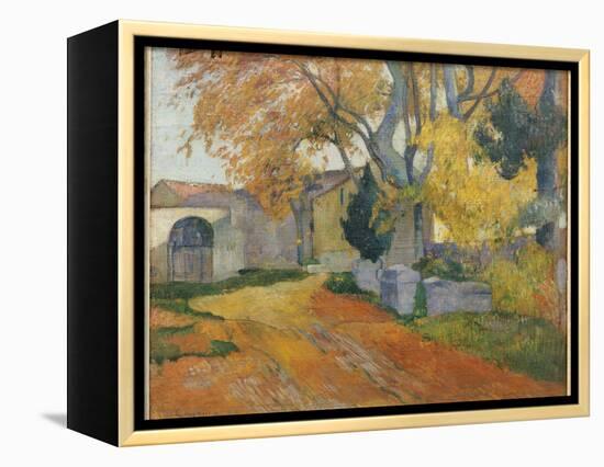 L'Allee Des Alyscamps-Paul Gauguin-Framed Premier Image Canvas