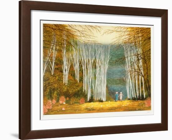 L'allée des bouleaux-Fanch Ledan-Framed Collectable Print