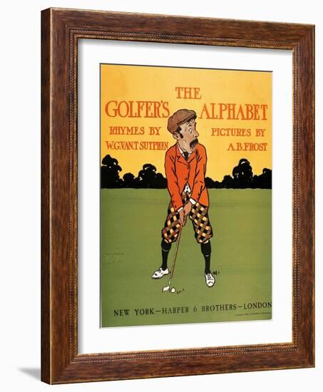 L'alphabet Des Golfeurs - the Golfer's Alphabet - Illustration De Arthur Burdett Frost (1851-1928)-Arthur Burdett Frost-Framed Giclee Print