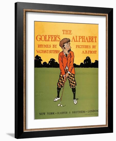 L'alphabet Des Golfeurs - the Golfer's Alphabet - Illustration De Arthur Burdett Frost (1851-1928)-Arthur Burdett Frost-Framed Giclee Print