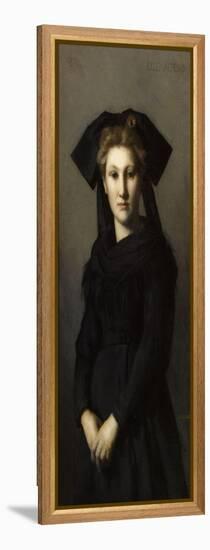 L'Alsace. Elle attend-Jean Jacques Henner-Framed Premier Image Canvas