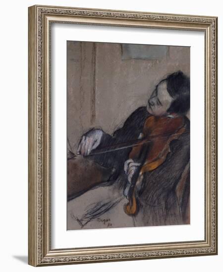 L'Altiste, 1880-Edgar Degas-Framed Giclee Print