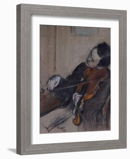 L'Altiste, 1880-Edgar Degas-Framed Giclee Print