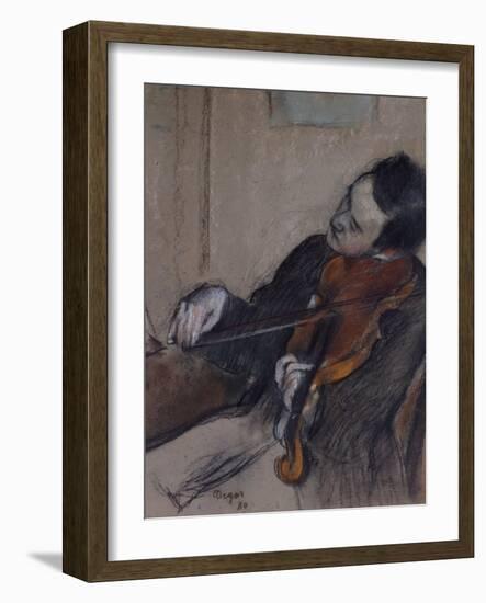 L'Altiste, 1880-Edgar Degas-Framed Giclee Print