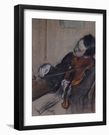 L'Altiste, 1880-Edgar Degas-Framed Giclee Print