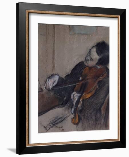 L'Altiste, 1880-Edgar Degas-Framed Giclee Print