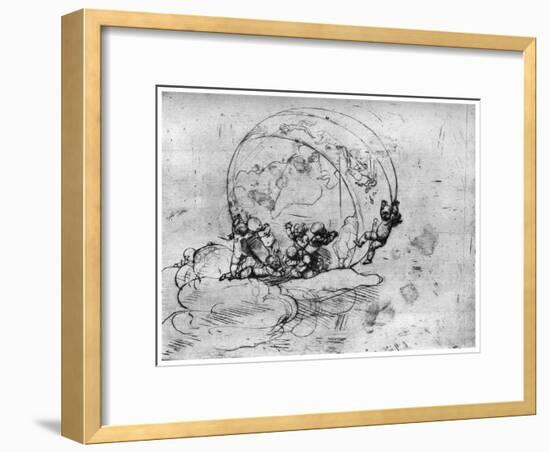 L'Amour Conduisant Le Monde, C1860-1910-Auguste Rodin-Framed Giclee Print