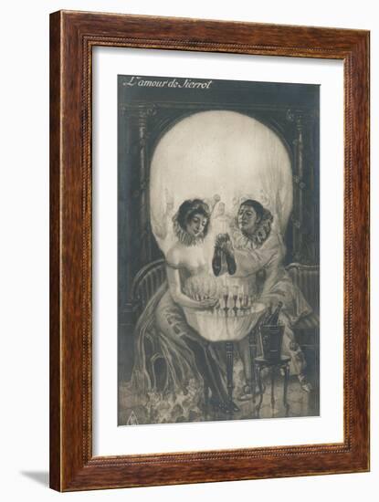 L'Amour De Pierrot-null-Framed Premium Giclee Print