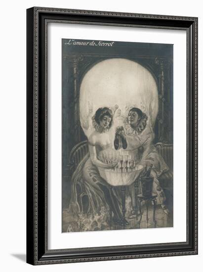 L'Amour De Pierrot-null-Framed Premium Giclee Print