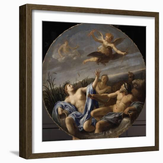 L'Amour dérobe la foudre à Jupiter-Eustache Le Sueur-Framed Giclee Print