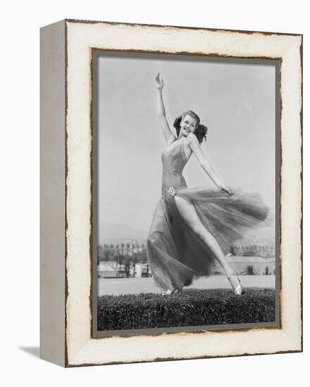 L'Amour vient en dansant YOU'LL NEVER GET RICH by SidneyLanfield with Rita Hayworth, 1941 (b/w phot-null-Framed Stretched Canvas