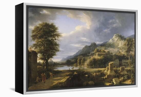 L'Ancienne ville d'Agrigente-Pierre Henri de Valenciennes-Framed Premier Image Canvas