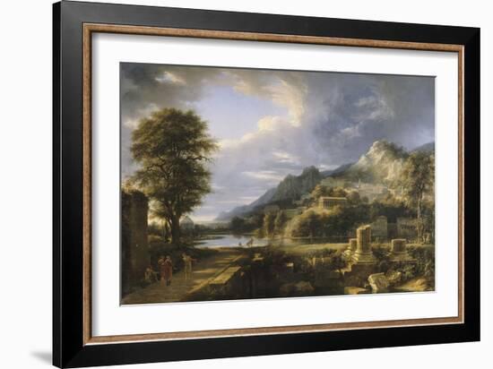 L'Ancienne ville d'Agrigente-Pierre Henri de Valenciennes-Framed Giclee Print