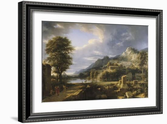 L'Ancienne ville d'Agrigente-Pierre Henri de Valenciennes-Framed Giclee Print