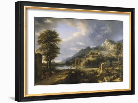 L'Ancienne ville d'Agrigente-Pierre Henri de Valenciennes-Framed Giclee Print