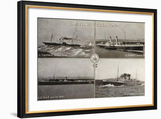 L and N W Steamships; SS "Cambria"-null-Framed Photographic Print