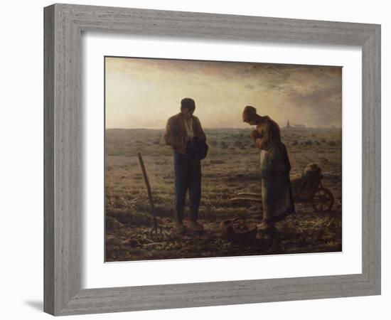 L'Ang?s-Jean-François Millet-Framed Giclee Print