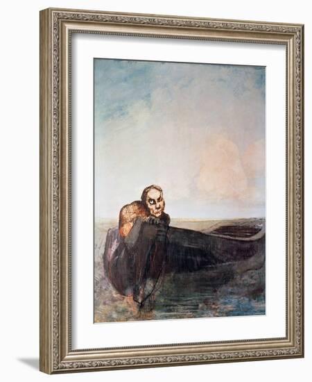 L'Ange Du Destin-Odilon Redon-Framed Giclee Print