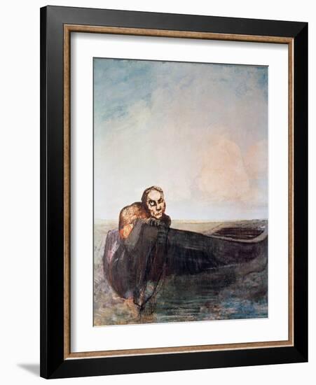 L'Ange Du Destin-Odilon Redon-Framed Giclee Print