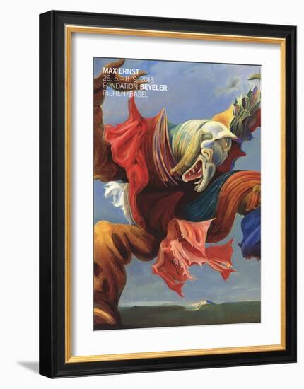 L'Ange du Foyer (Le Triomphe du Surrealisme)-Max Ernst-Framed Art Print