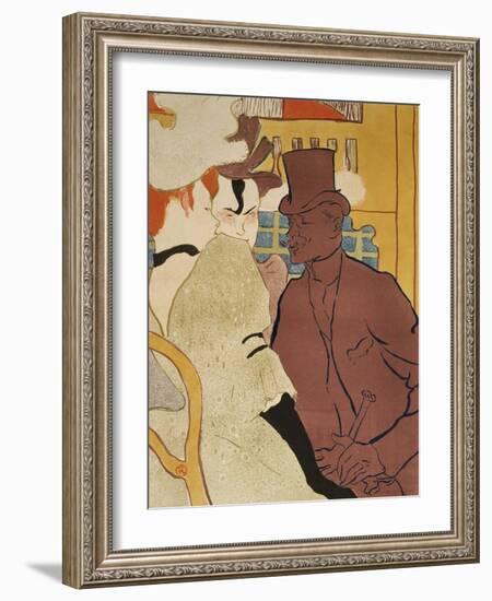 L' Anglais Au Moulin Rouge-Henri de Toulouse-Lautrec-Framed Giclee Print